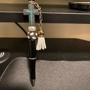 Handcrafted refillable jesus pen